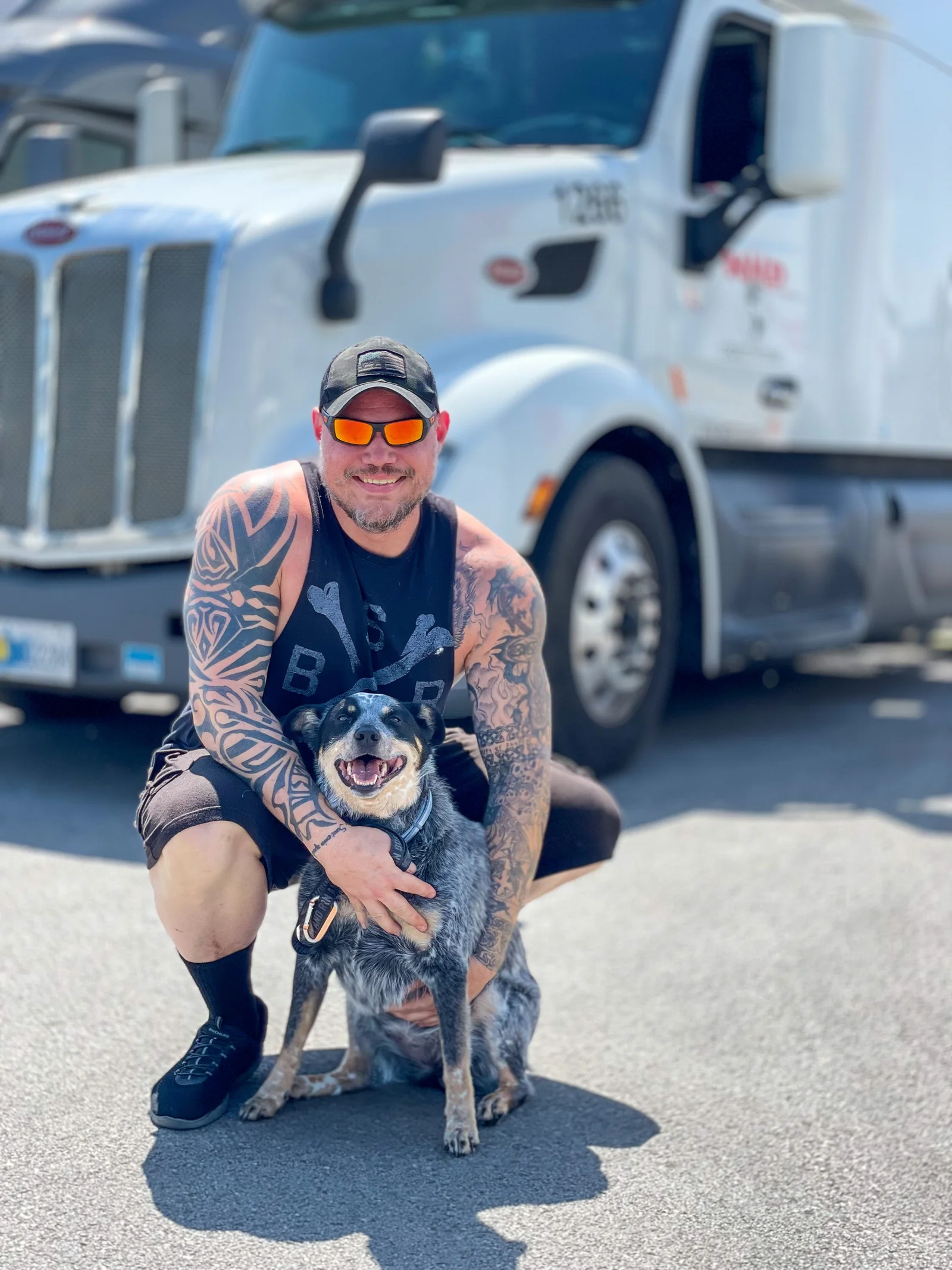 Joys of trucking with a dog